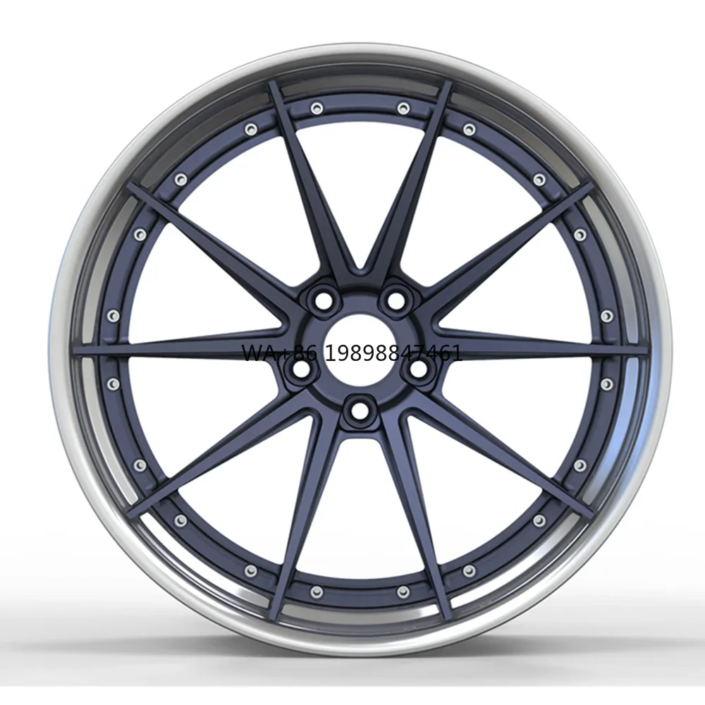 

18 24 Inch Wheels Custome 2 Piece Forged Wheels Polished Deep Concave Wheels