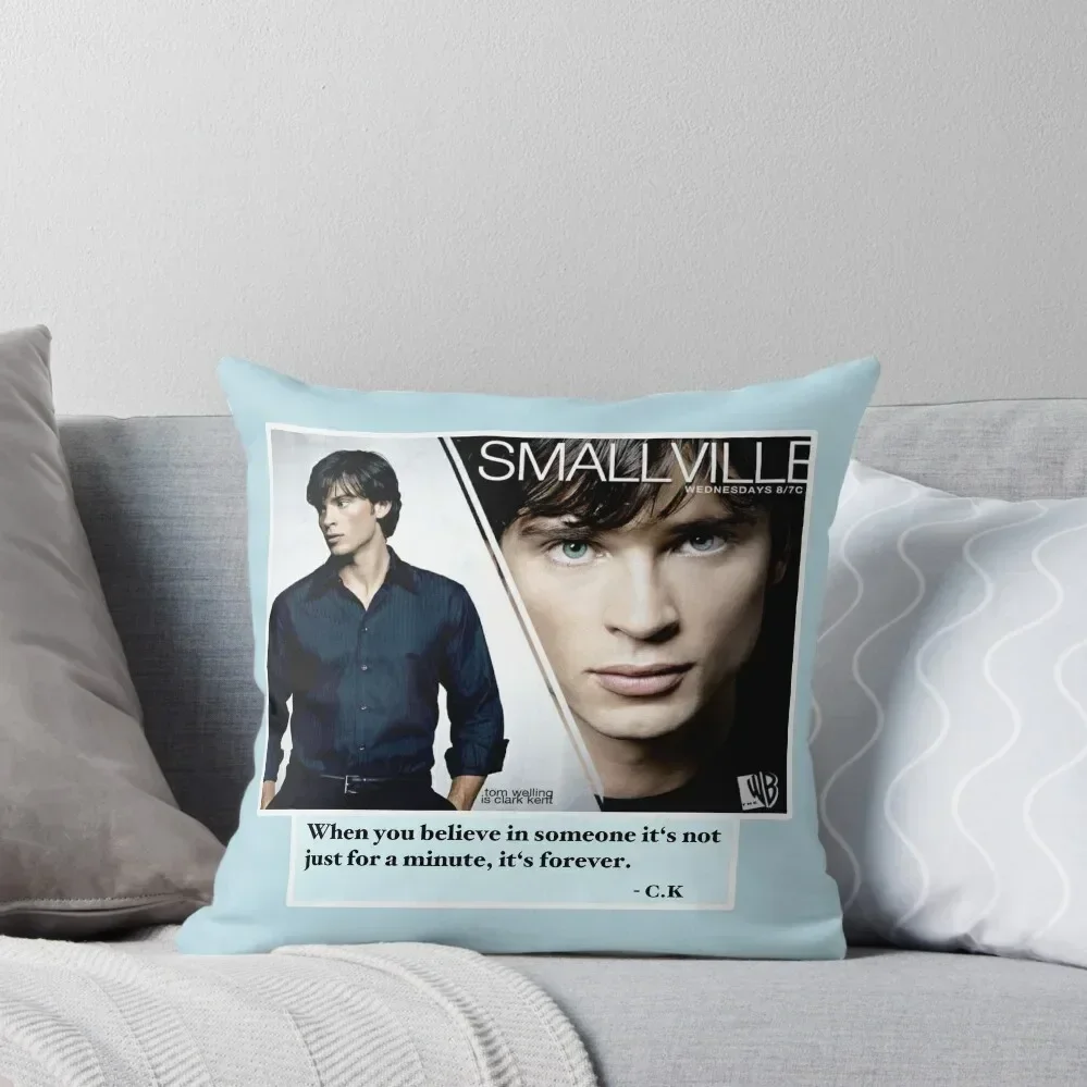 

Tom Welling Smallville Quote Throw Pillow ornamental pillows Pillow Cover pillow