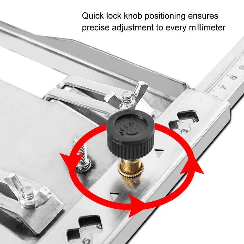 Imagem -05 - Multifuncional Woodworking Machine Tool Guia para Serra Circular Trilha de Corte de Cerâmica Router Trimmer Fresagem de Mesa Acessórios