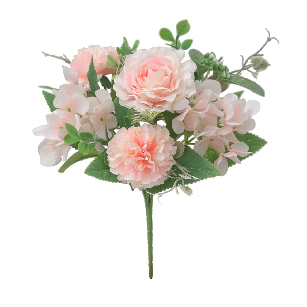 

Artificial Rose Simulation Silk Flower Full Lifelike Branches Photo Prop Floral Ornament Bridal Bouquet Faux Rose Home