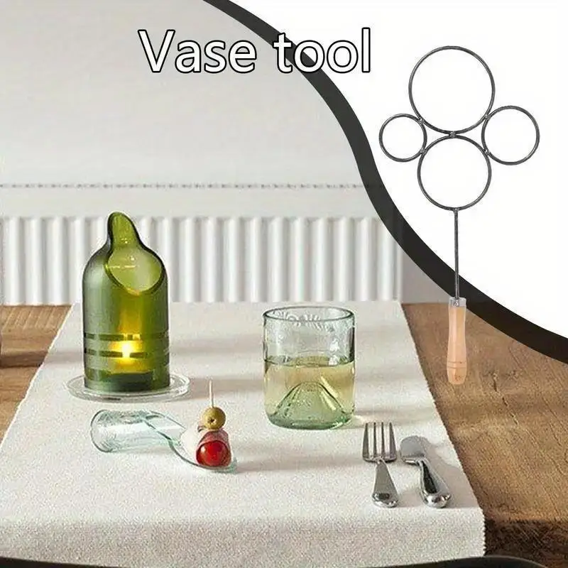 Glasrundflaschen-Schneidemaschine DIY Weinflaschen-Keramikvasen-Schneider Vier-Kreis-Eisenring-Werkzeug Flaschenöffner – Detail 5