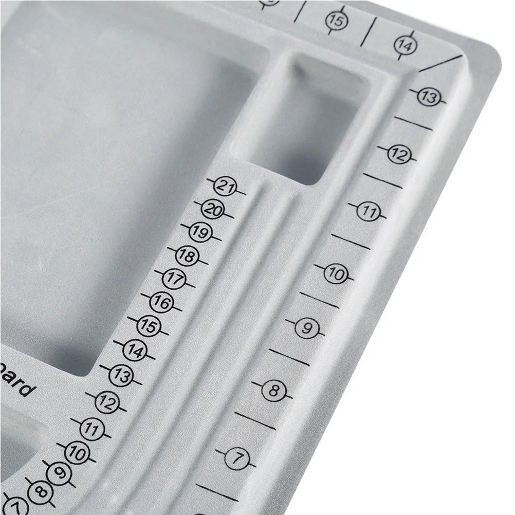 

Sturdy Bead Design Tray Jewelry Making Board Necklace Bracelet Craft Tool Compact Storage Beading Work Station Organizer