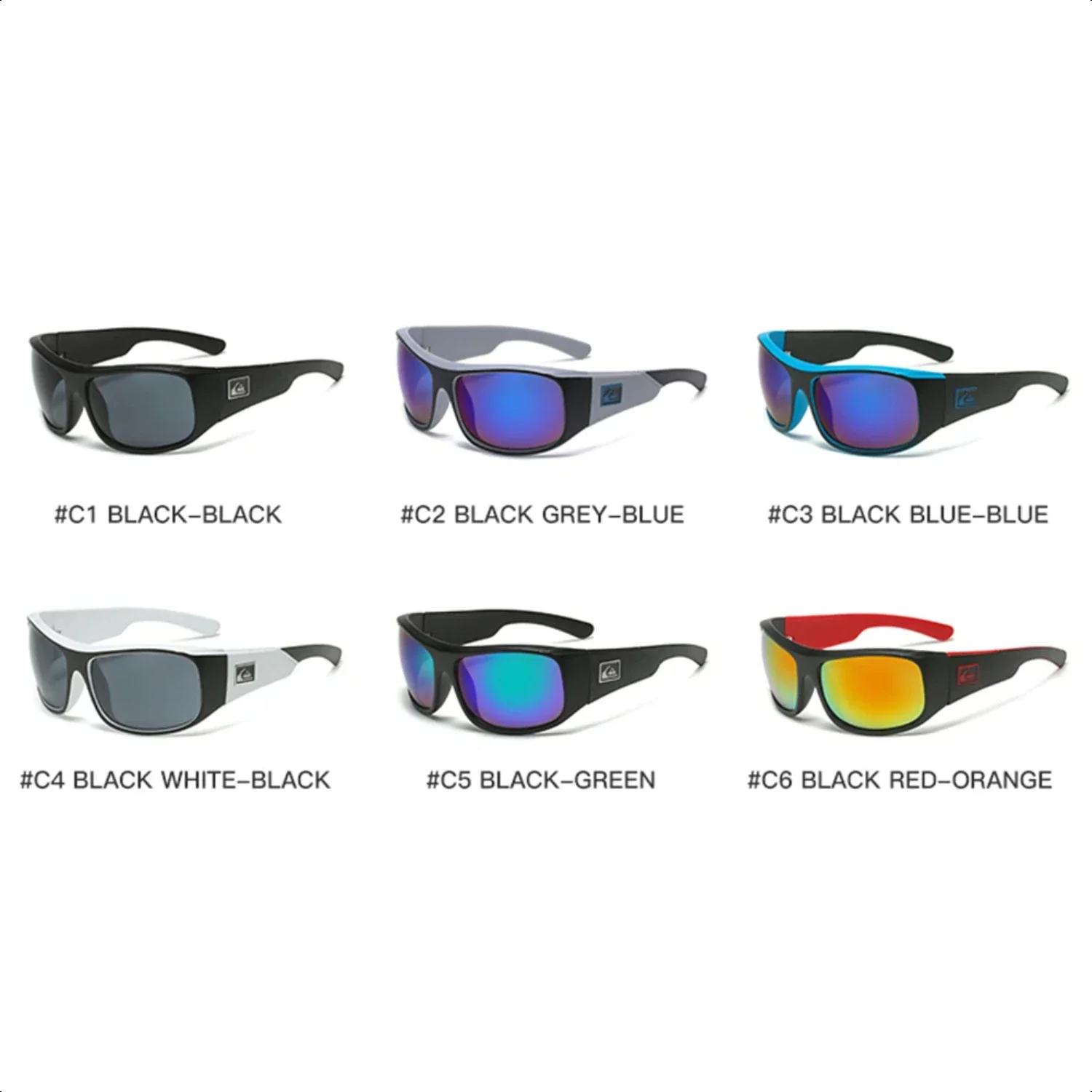 Outdoor Sports Sunglasses Windproof Colorful Fashion Glasses UV Protection Sunglasses  Beach Cycling