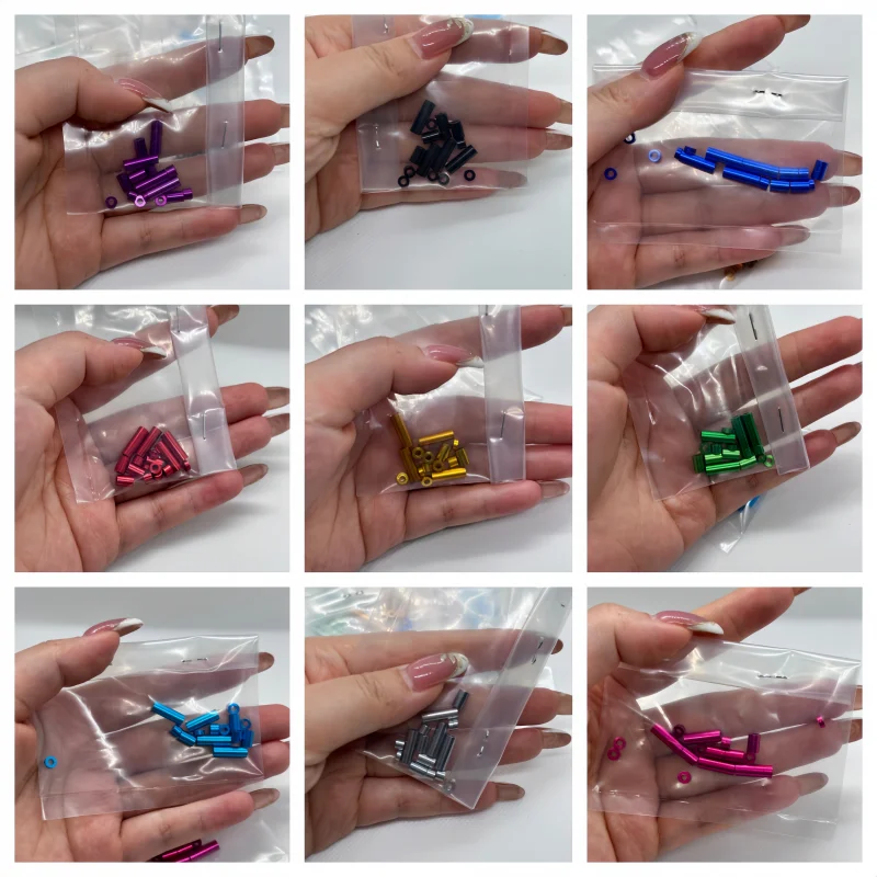 5SET Homemade Tamiya 4WD Modification Accessories Aluminum Tube screw Sleeve Aluminum Bushing 16 Pieces Multi-Color