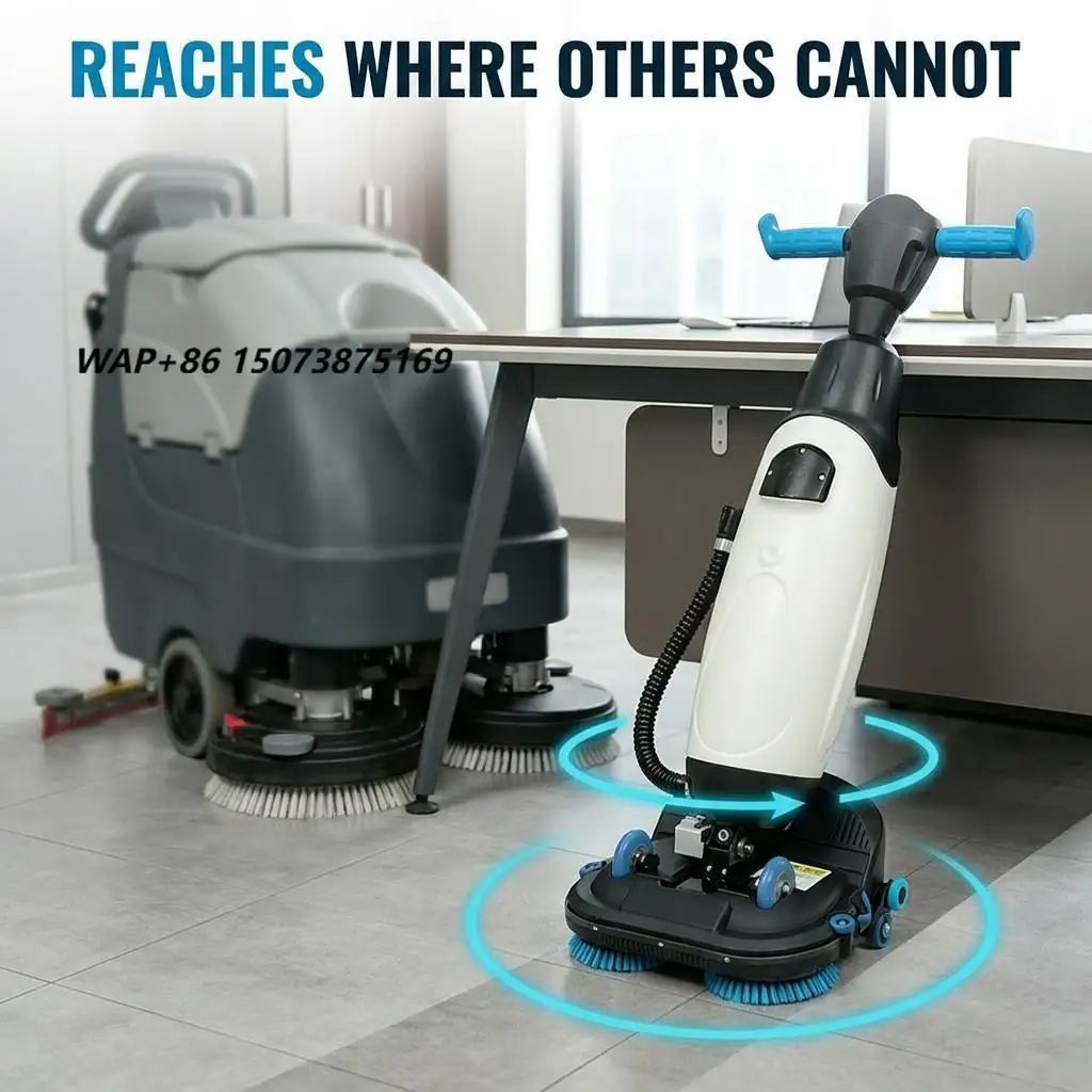 CleanHorse K4 Automatic Scrubber 500mm Double Brush Scrubbing Machine for and Healthcare Facility