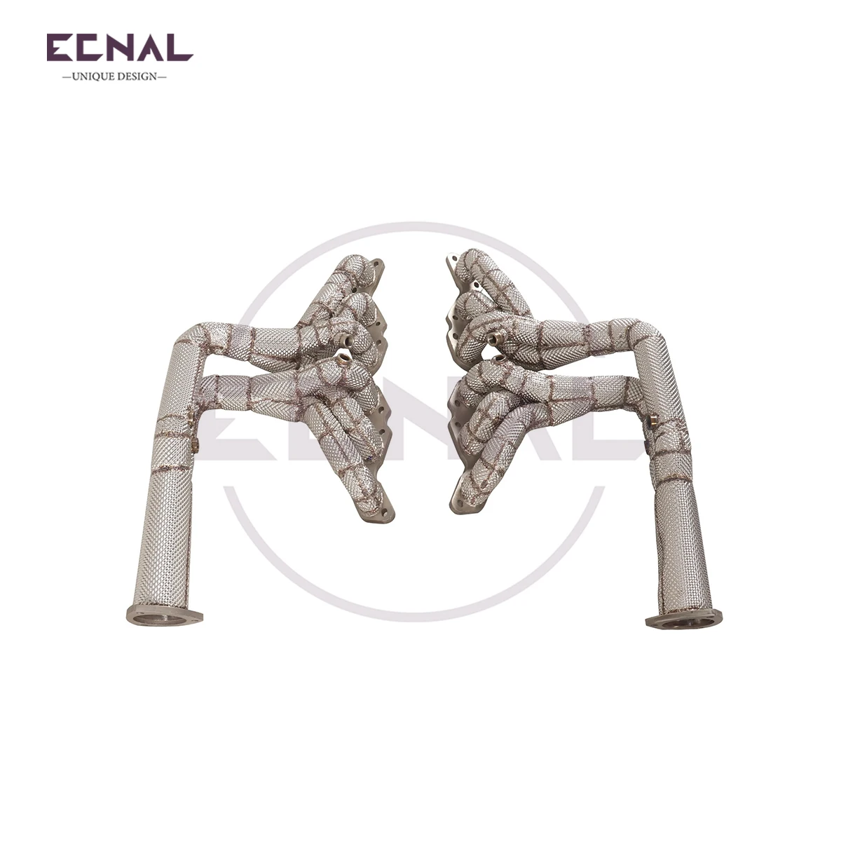 Ecnal Exhaust Manifold without Catalytic Converter SUS304 Straight-through Exhaust Pipe for Aston Martin DBS DB9 6.0L V12