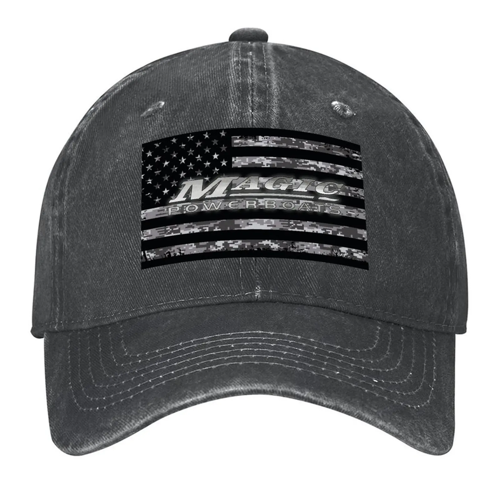 

Magic Digital Camo Grunge American Flag Baseball Cap Custom Cap Hat men hats for men Male hat For Man Women's