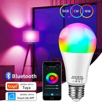 Tuya Smart LED Bulb E27 APP Control Dimmable Light Bluetooth RGB Lamp 220V Bedroom Decoration Party Lighting Smart Life