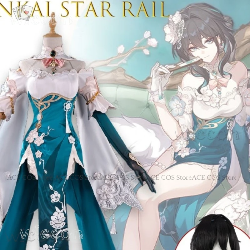 

Костюм для косплея Ruan Mei Snow Bloom Plum Letter из Honkai Star Rail, полный комплект, аниме-платье для женщин