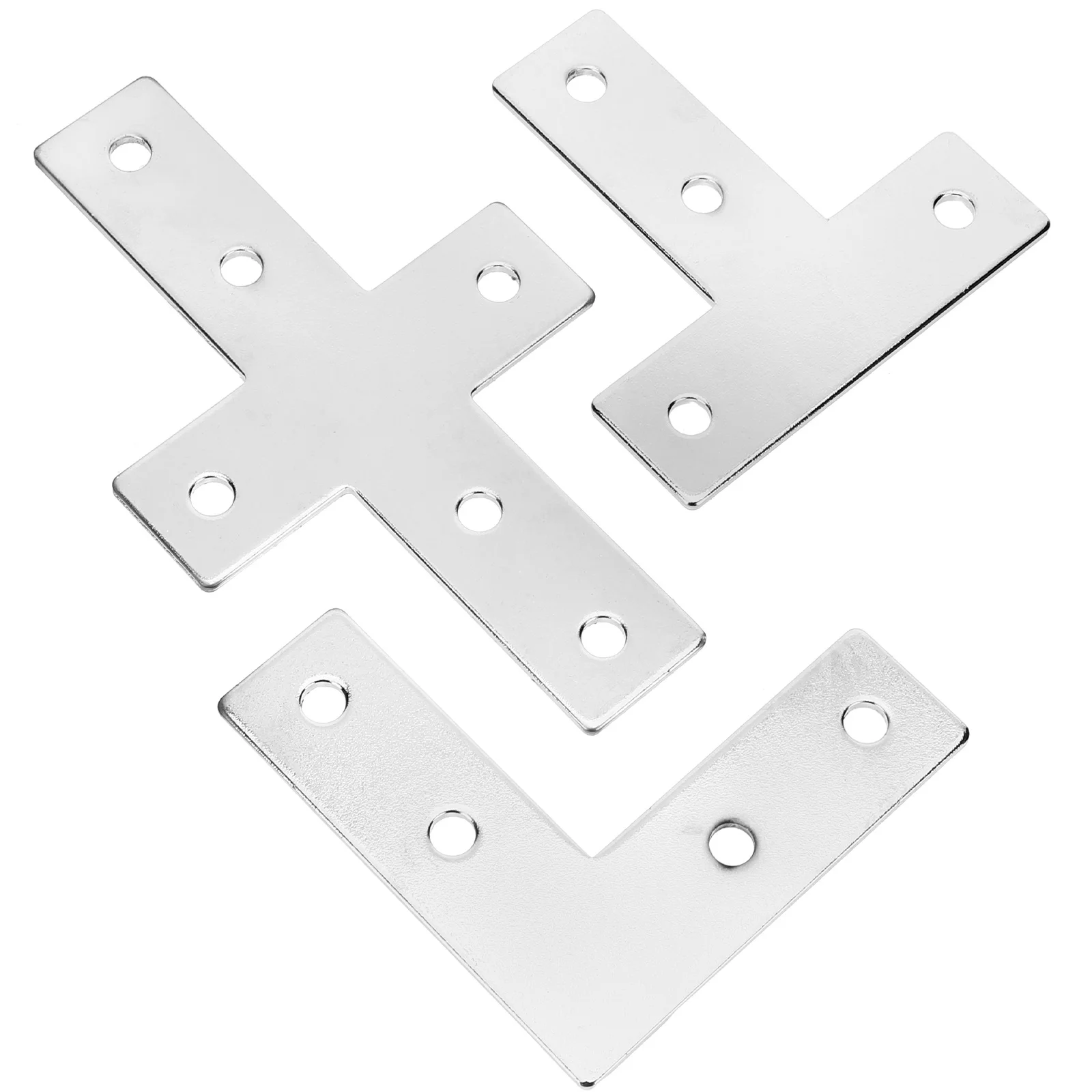 

1 Set Aluminum Corner Bracket L Shape T Shape Cross Connectors For Furniture Fixing Plate Flat Braces Right Angle Shelf Support