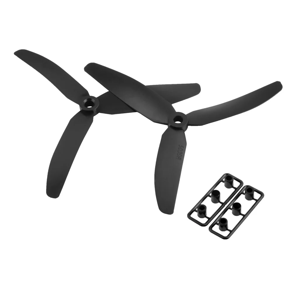 2Pcs Prop 5030 5045 6030 6045 6x4.5 Black 3-blade Propeller Props CW CCW For Quadcopter