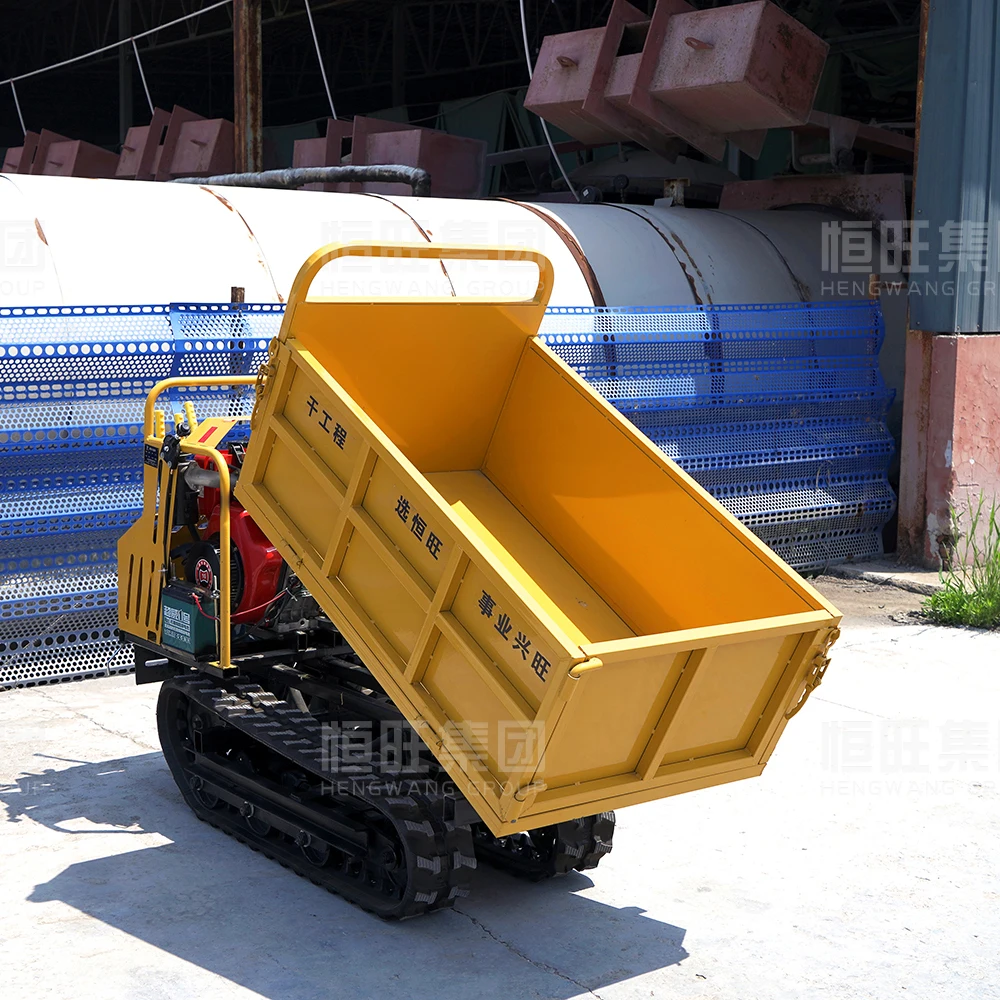 تخصيص الزاحف نقل صغير الزاحف شاحنة قلابة 0.5 طن الهيدروليكية تفريغ بستان مزرعة جميع التضاريس شاحنة قلابة صغيرة