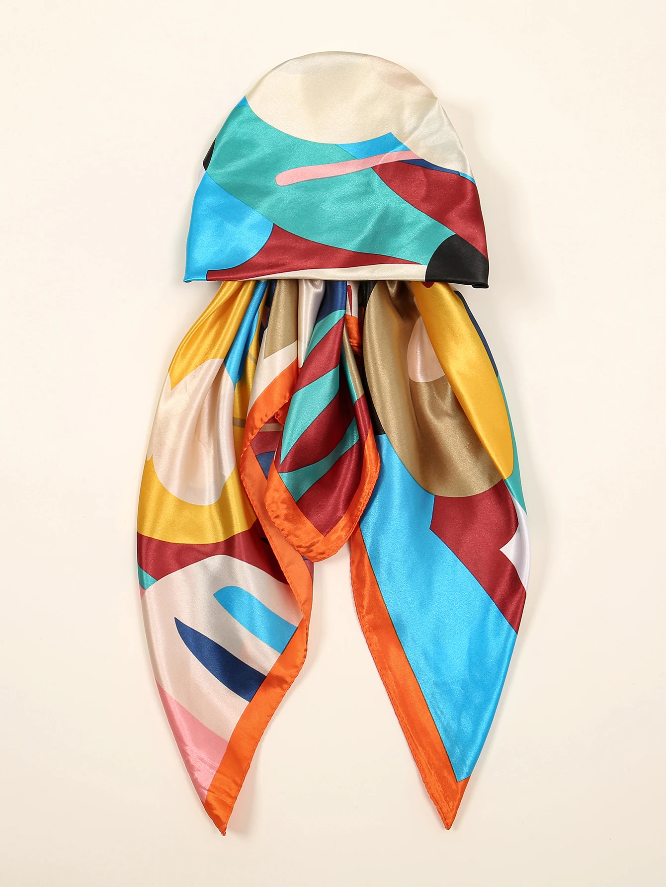 جديد رئيس الشعر وشاح للمرأة الحرير الحرير الحجاب يلتف مربع الدراجات باندانا فولارد لينة منديل الحجاب عقال إسلامي #2