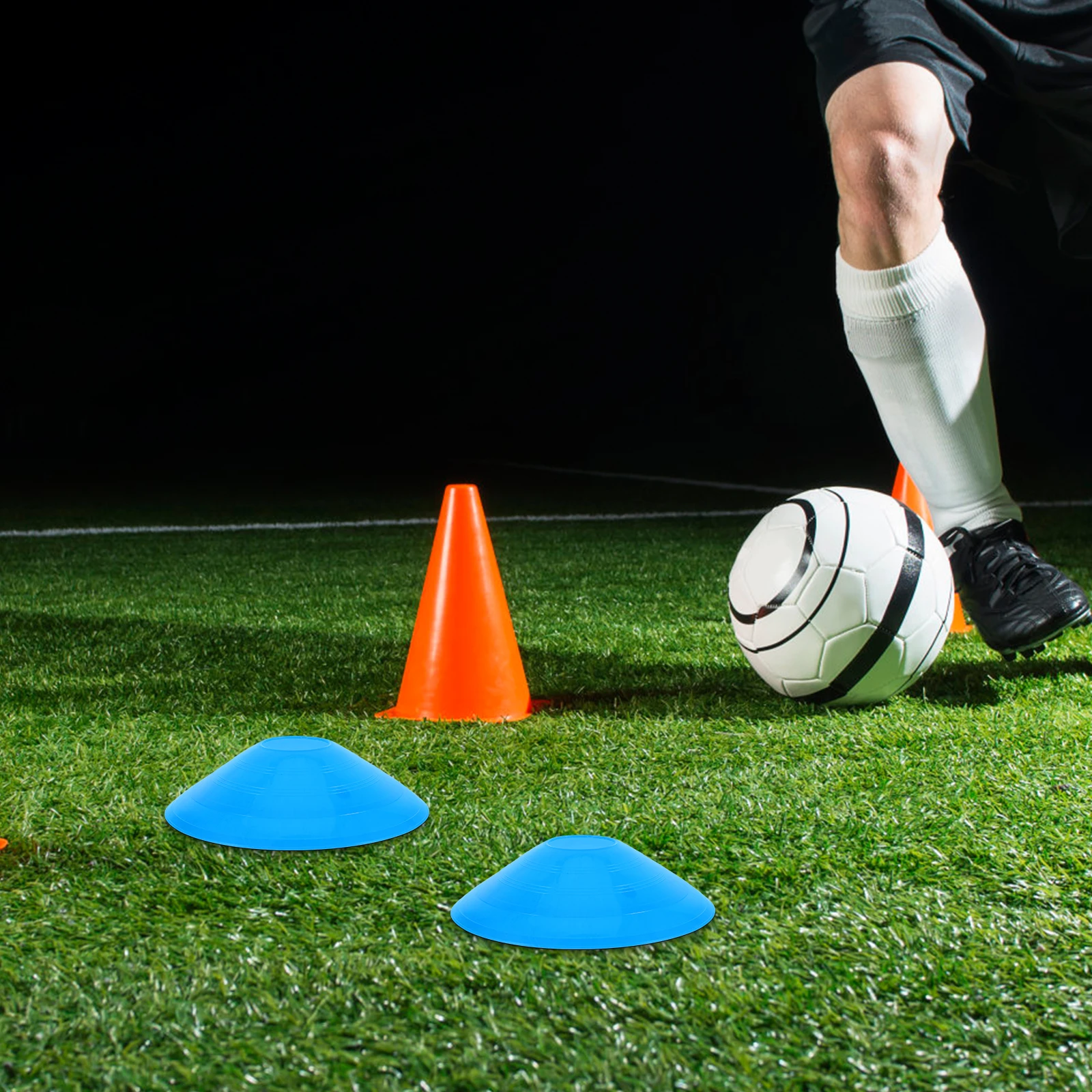 

20 шт. футбольные таблички с табличками, дисковый конус для спортивных тренировок, баскетбола, спортивные конусы, принадлежности для PE