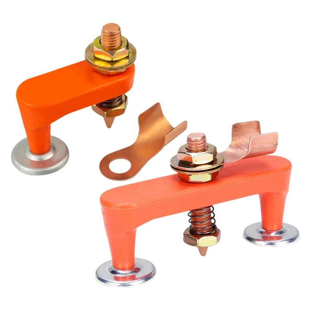 

Single Double Head Magnetic Ground Clamp Welding Auxiliary Device Metalworking Magnet Support Connector Welding Ground Clamp