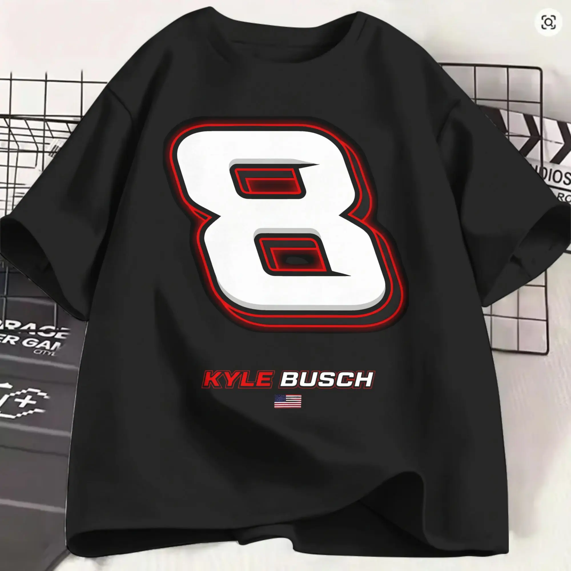 Camiseta Kyle Busch, camisetas de algodón de verano para parejas, camiseta informal popular, camisetas de manga corta para uso diario