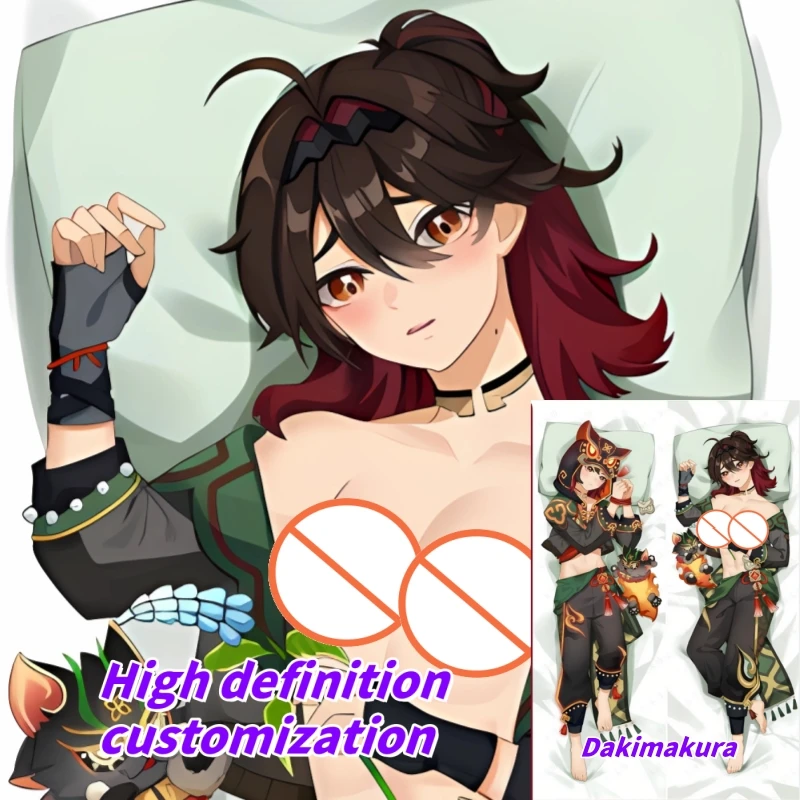 

Dakimakura Anime Pillow Case Genshin Impact Gaming Double-sided Print Of Life-size Body Pillowcase Gifts
