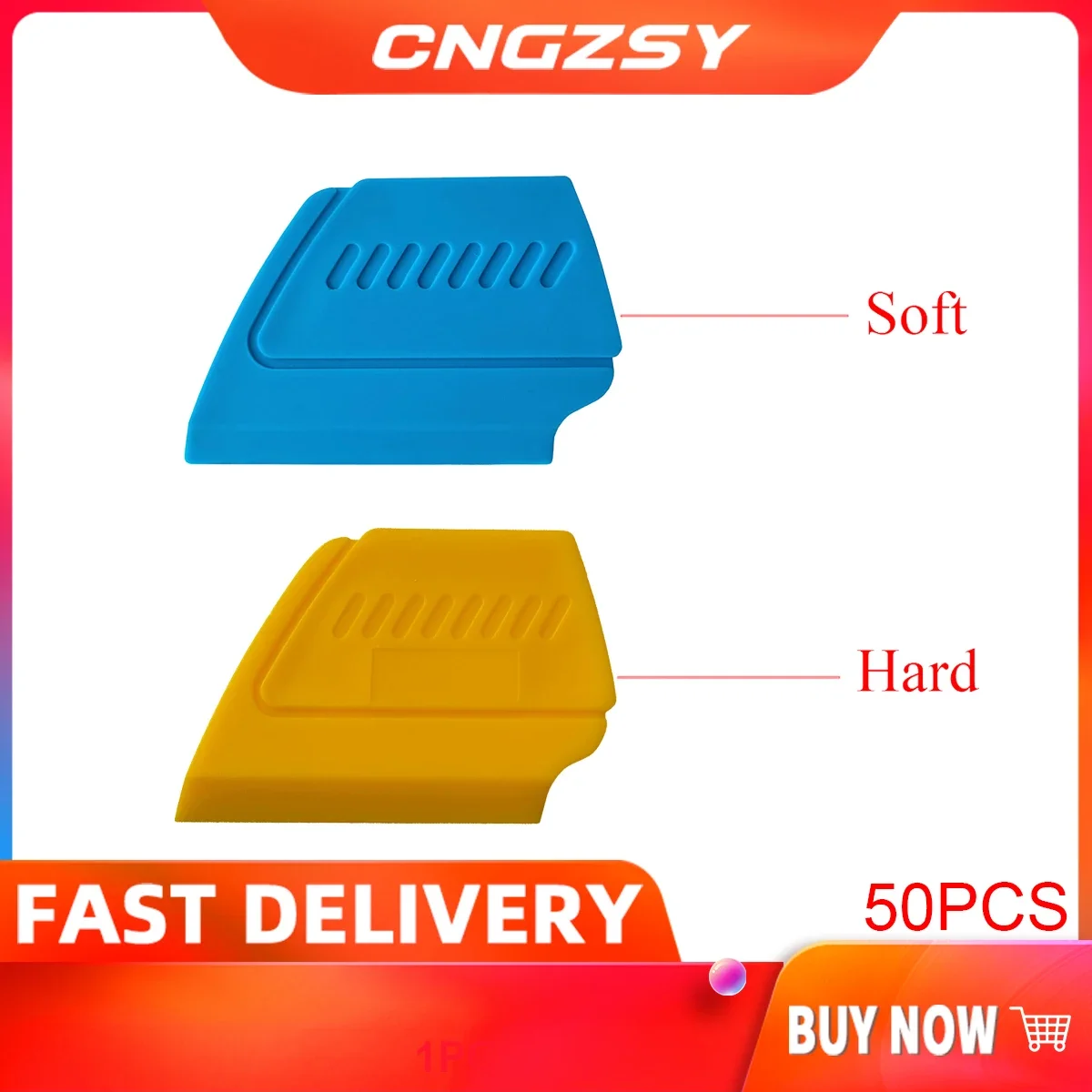 

CNGZSY 50pcs Car Wrap Sign Vinyl Window Snow Scraper Decal Application mobile screen protective film Cleaning Squeegee 50A14