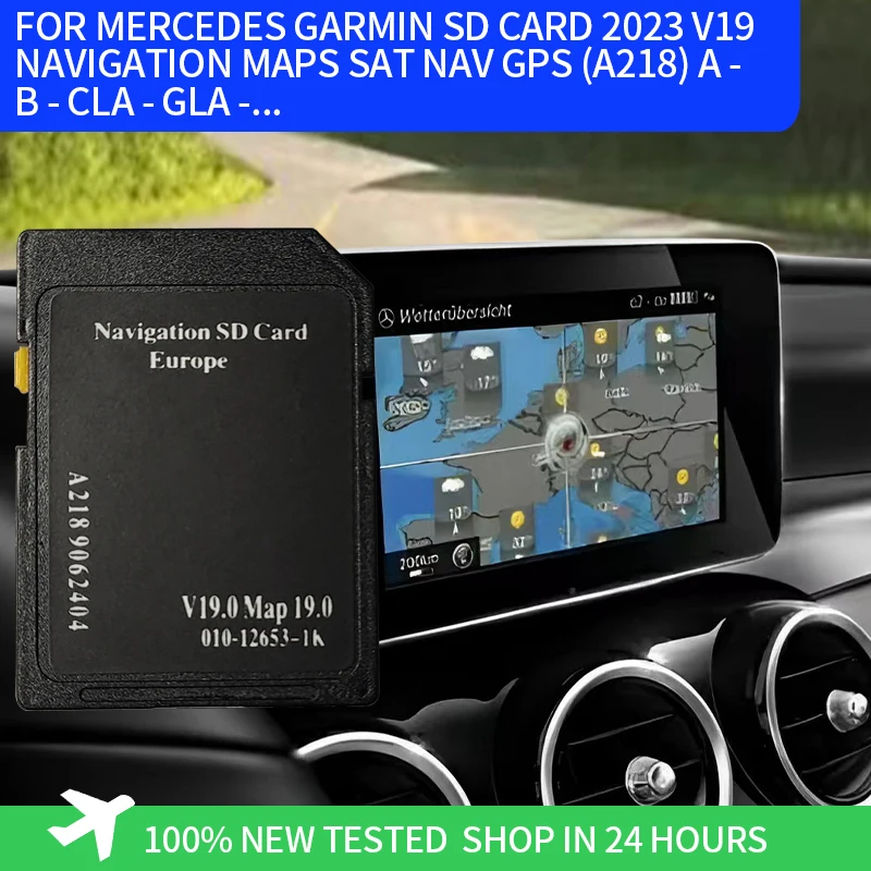 NEW FOR MERCEDES GARMIN SD CARD 2023 V19 CAR NAVIGATION MAP SAT NAV GPS MAP SD CARD (A218) A - B - CLA - GLA -...