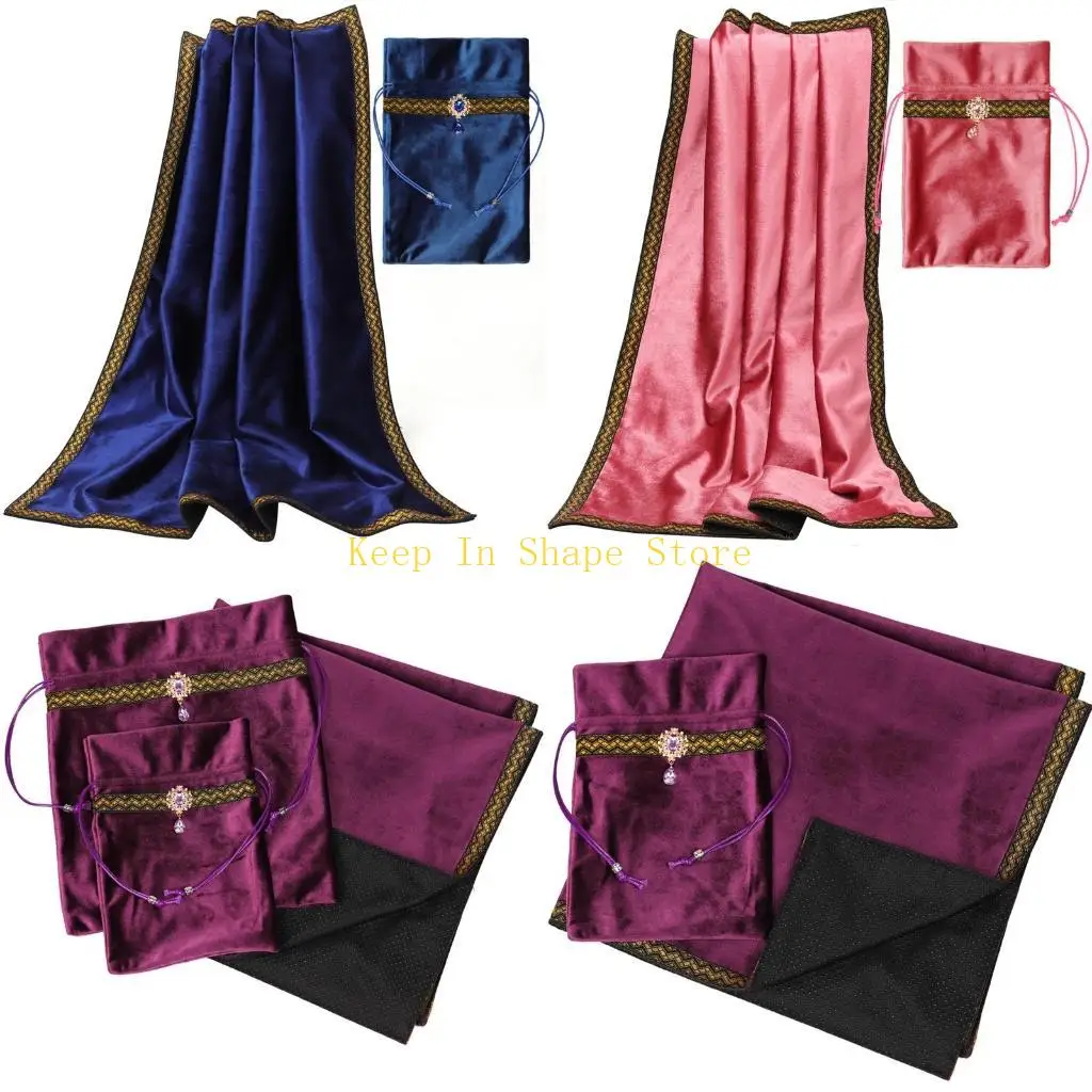 

U1JC Tarot Card Pad Astrolabe Altar Board Game Tablecloth с мешочком