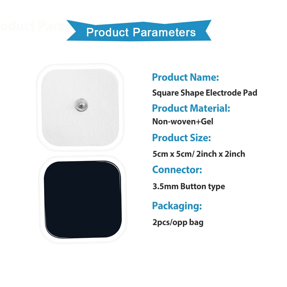 TENS Unit Replacement Pads10/20/50/100PCS Electrode Pads Self-Adhesive Electrode Pulse EMS for TENS Body Massager Accessorie