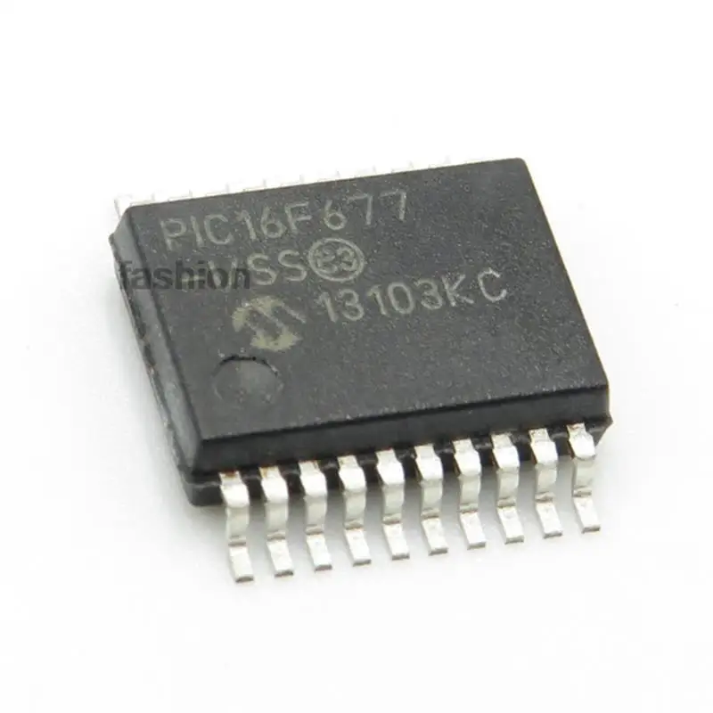 Original Silk Screen Chip, PIC16F677-I SS SSOP-20 IC, Novo, 1 peça