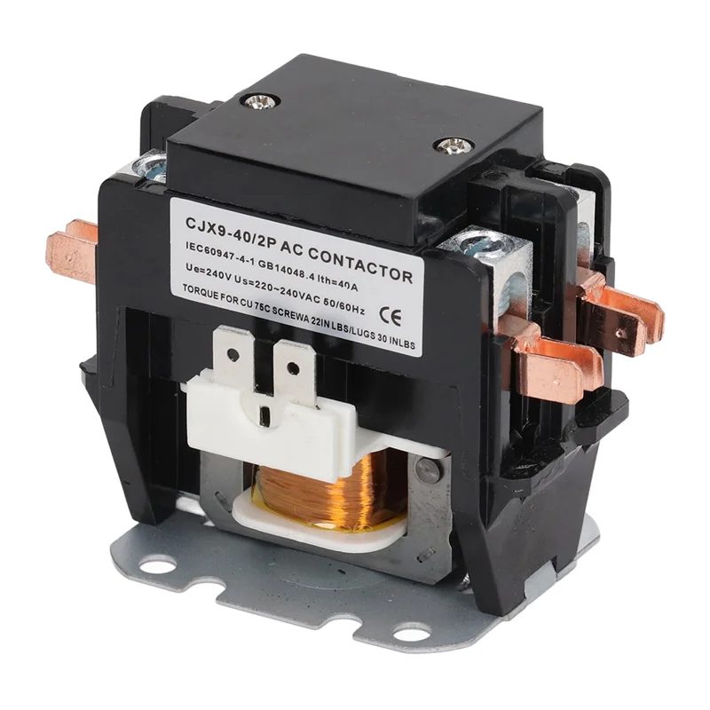 A69EAC Contactor Air Conditioner 40A 2P Replacement Silver Alloy Contact Power Distribution Control Appliances 220V