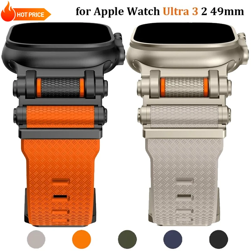 

ГОРЯЧАЯ спортивная резинка для Apple Watch Ultra 3 2 49 мм серии 11 10 46 мм Мягкий ремешок для Iwatch 9 8 7 6 5 4 SE 3 44 мм 45 мм Браслет