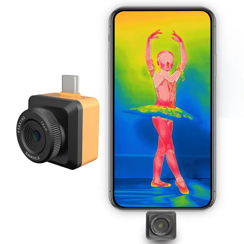 iray T2S Plus Macro Lens 256*192  Infrared Thermal Imaging Mini Mobile Thermal   Android Phone Use