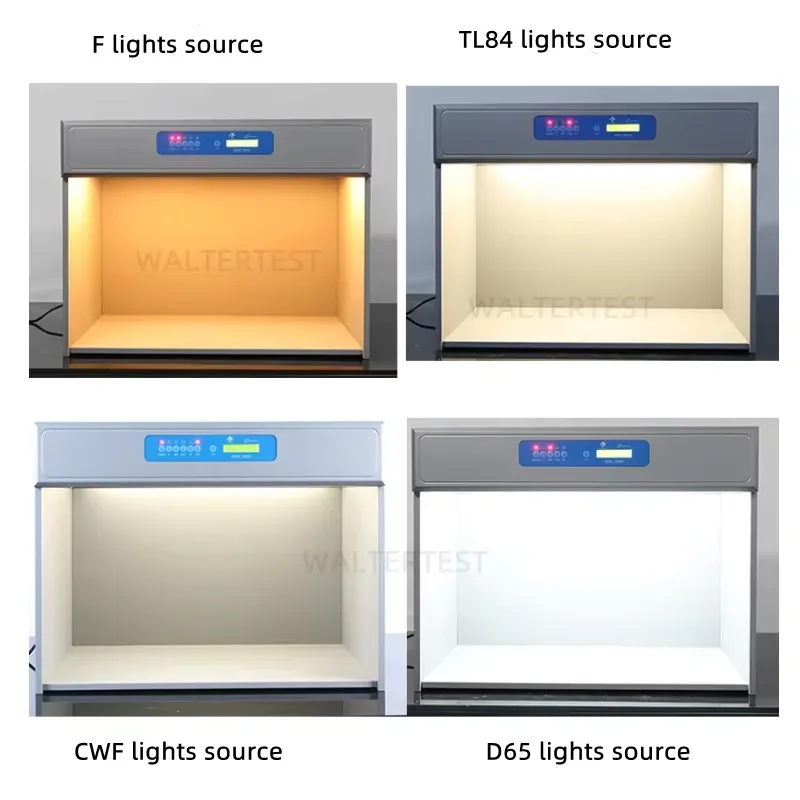 D60 4 Light Source Color Matching Light Box P60 6 D65 TL84 UV Laboratory Test Cabinet for Textile Printing Quality Control