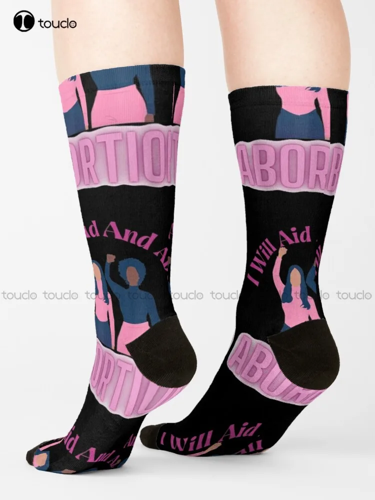 I Will Aid And Abet Abortion, Women Rights Design Socks Sock For Women Personalized Custom Unisex Adult Teen Youth Socks Cartoon