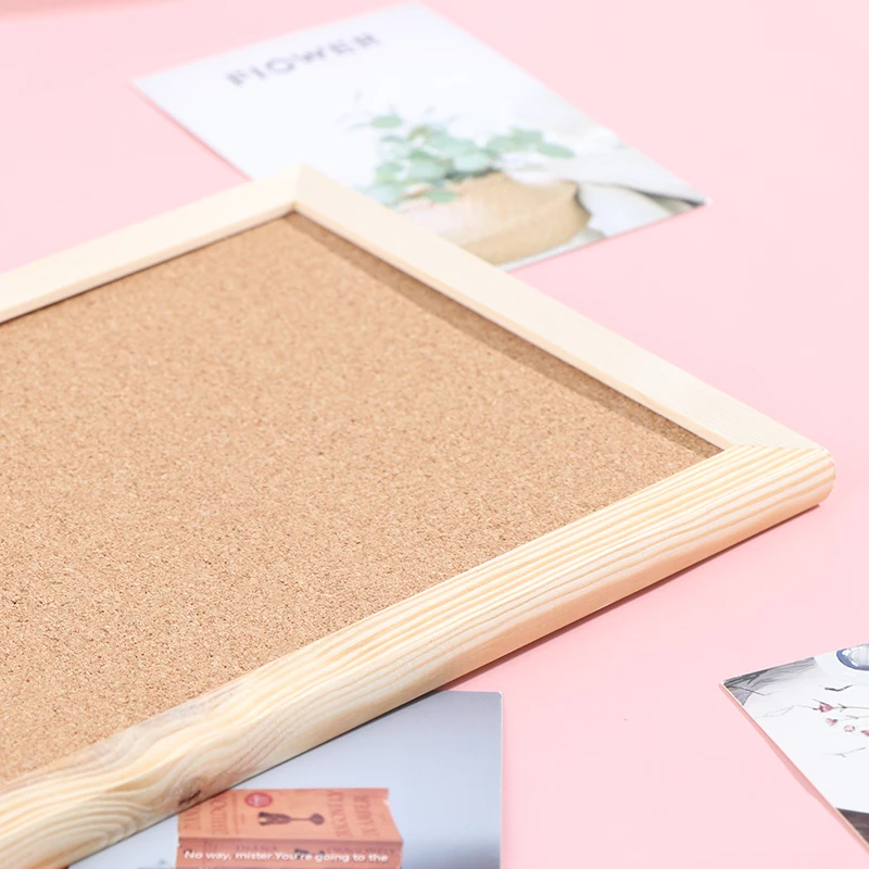 Soft Wooden Letter Message Board Decor Postcard Photo Wall Cork Board Memo Board