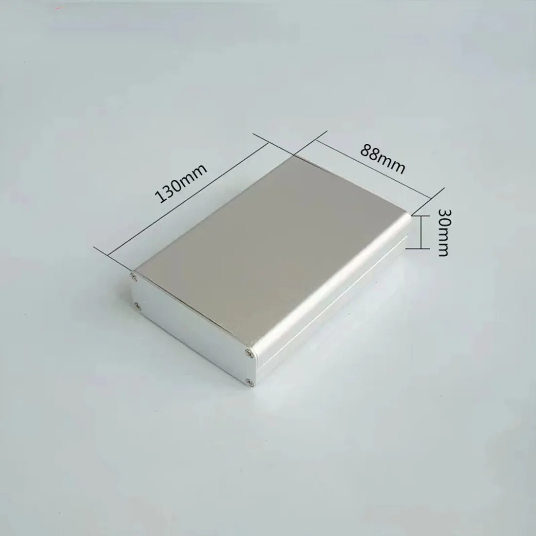 Obudowa aluminiowa 88*30*120/130mm srebrna/czarna wodoodporna skrzynka typu Split obudowa chłodząca elektroniczny DIY obudowa zasilania Instrument