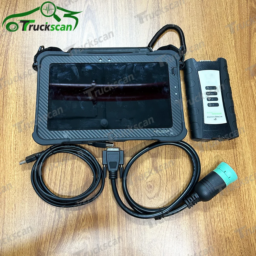 Scanner for Edl V3 ADVISOR CONSTRUCTION AGRICULTRUE DIAGNOTIC TOOL V5.3 ELECTRONIC DATA LINK EDL V3 DIAGNOSTIC + Xplore tablet