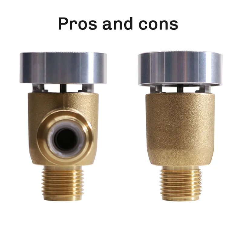 

-ABQX 571-VAC-CHK-A Модернизированный латунный обратный клапан вакуумного выключателя для автофургона для поворотного клапана 571, замена утечки вакуумного выключателя 1/2 штекера