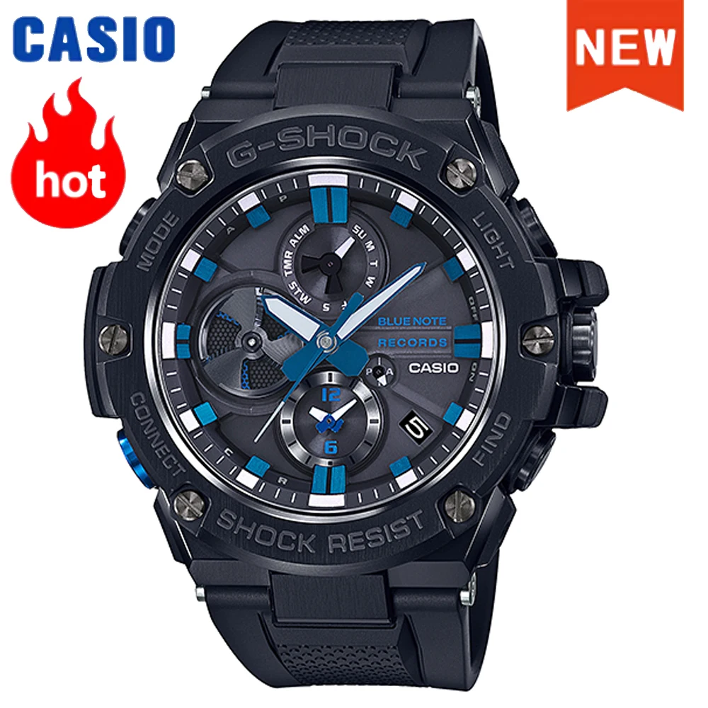 ساعات كاسيو GST-B100 للرجال كوارتز كاجوال فاخرة G SHOCK متعددة الوظائف مقاومة للصدمات عرض مزدوج ساعات رجالية من الفولاذ المقاوم للصدأ #1