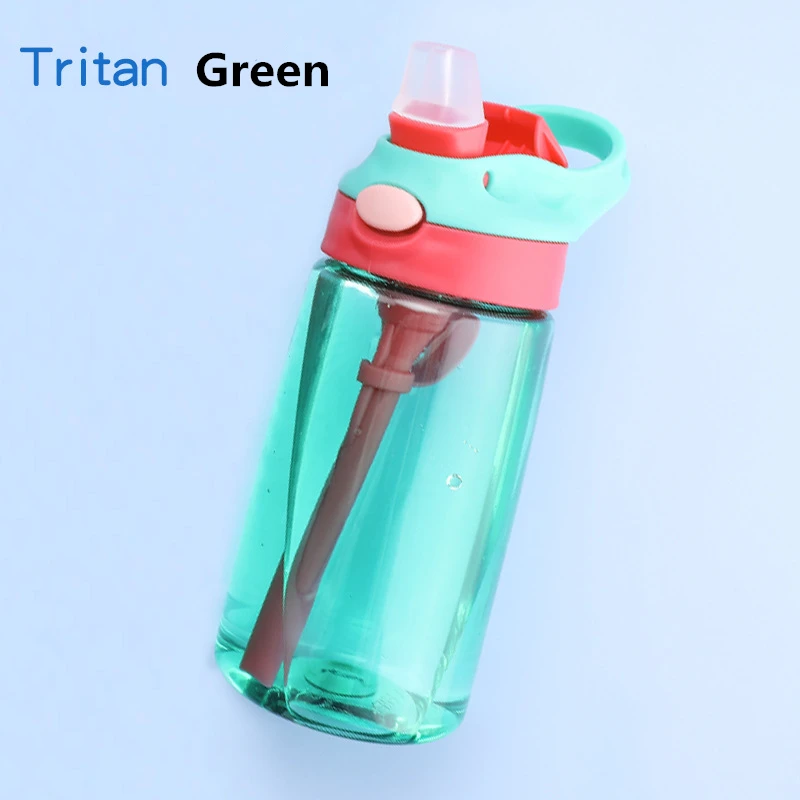 Top Quality Water Bottles Portable Safety Tritan Plastic 480ML Personalized Outdoor Drinkware Cup Children Birth Gift Customize