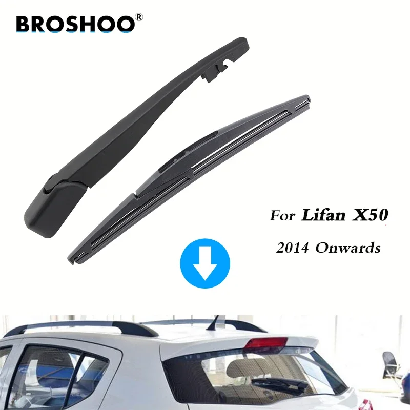 BROSHOO Car Rear Wiper Blades Back Windscreen Wiper Arm For Lifan X50 Hatchback (2014 Onwards) 210mm,Auto Accessorie Styling