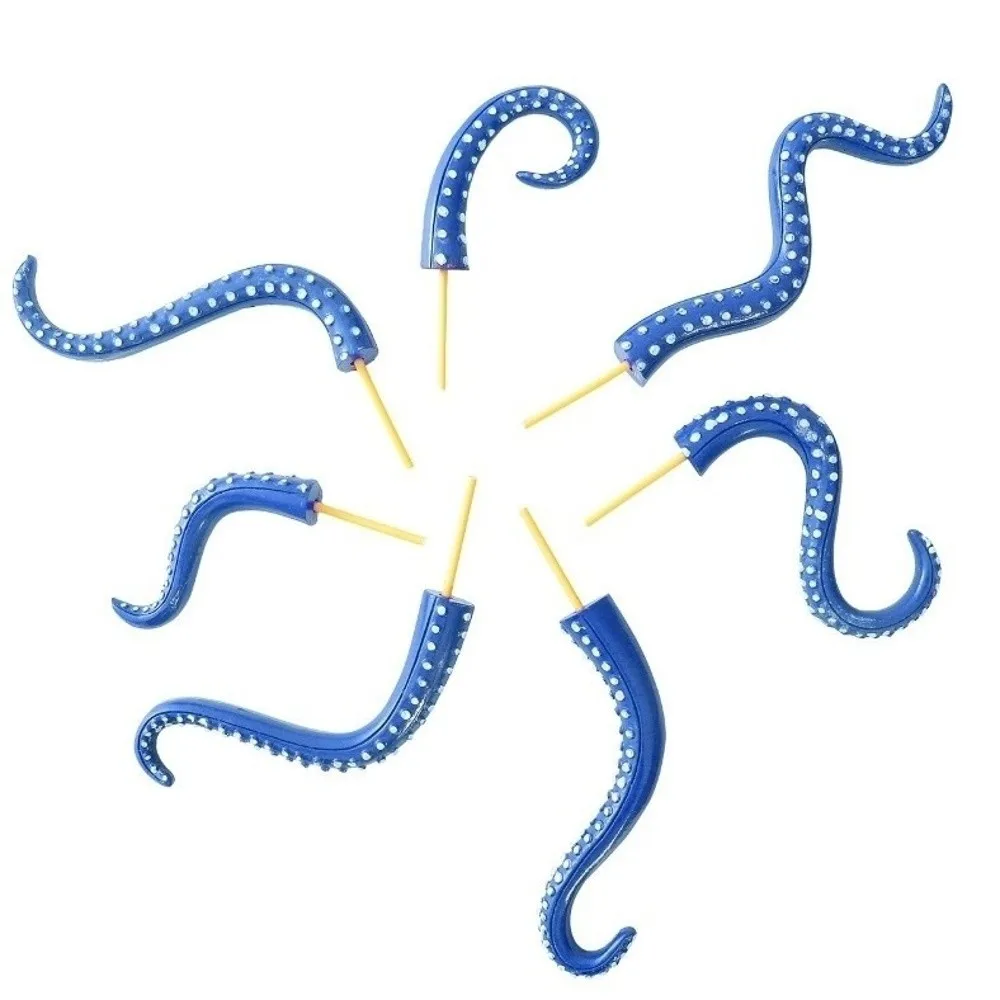 Creative 7-piece Set Sea Tentacle Resin Decoration Resin Garden Decor Octopus Plant Post Plant Stakes Home