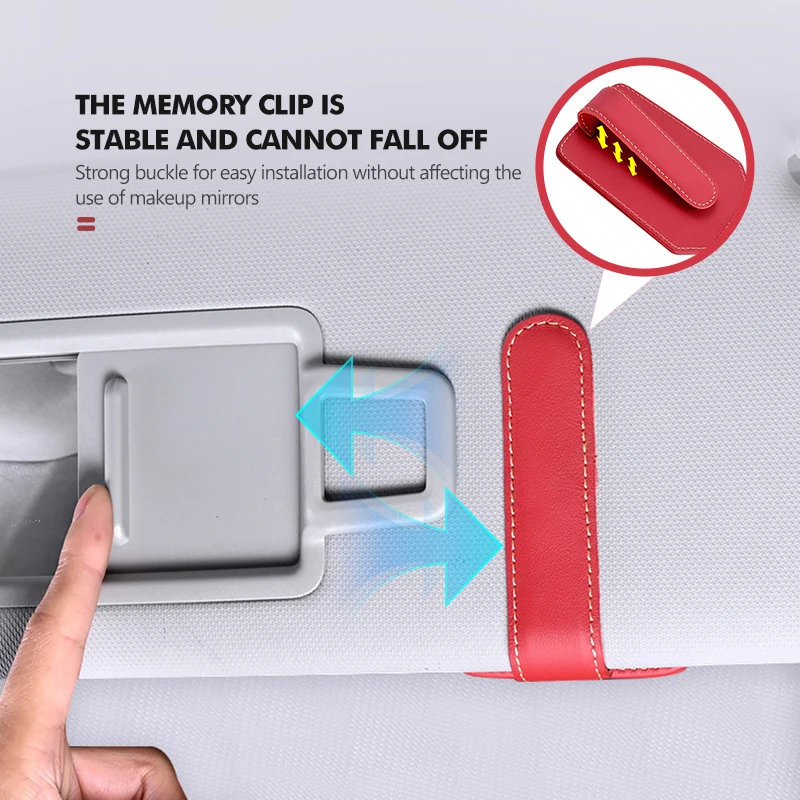 سيارة قناع المضادة للانزلاق نظارات بطاقة تذكرة حامل اكسسوارات السيارات ل جاكوار S-نوع F-نوع X-نوع F-Pace I-Pace E-Pace XJR XE