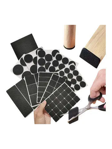 Rubber Pads For Chair Leg Furniture Anti Slip Mat Bumper Damper Self Adhesive Table Feet Protector Floor Protector Pads Hardware