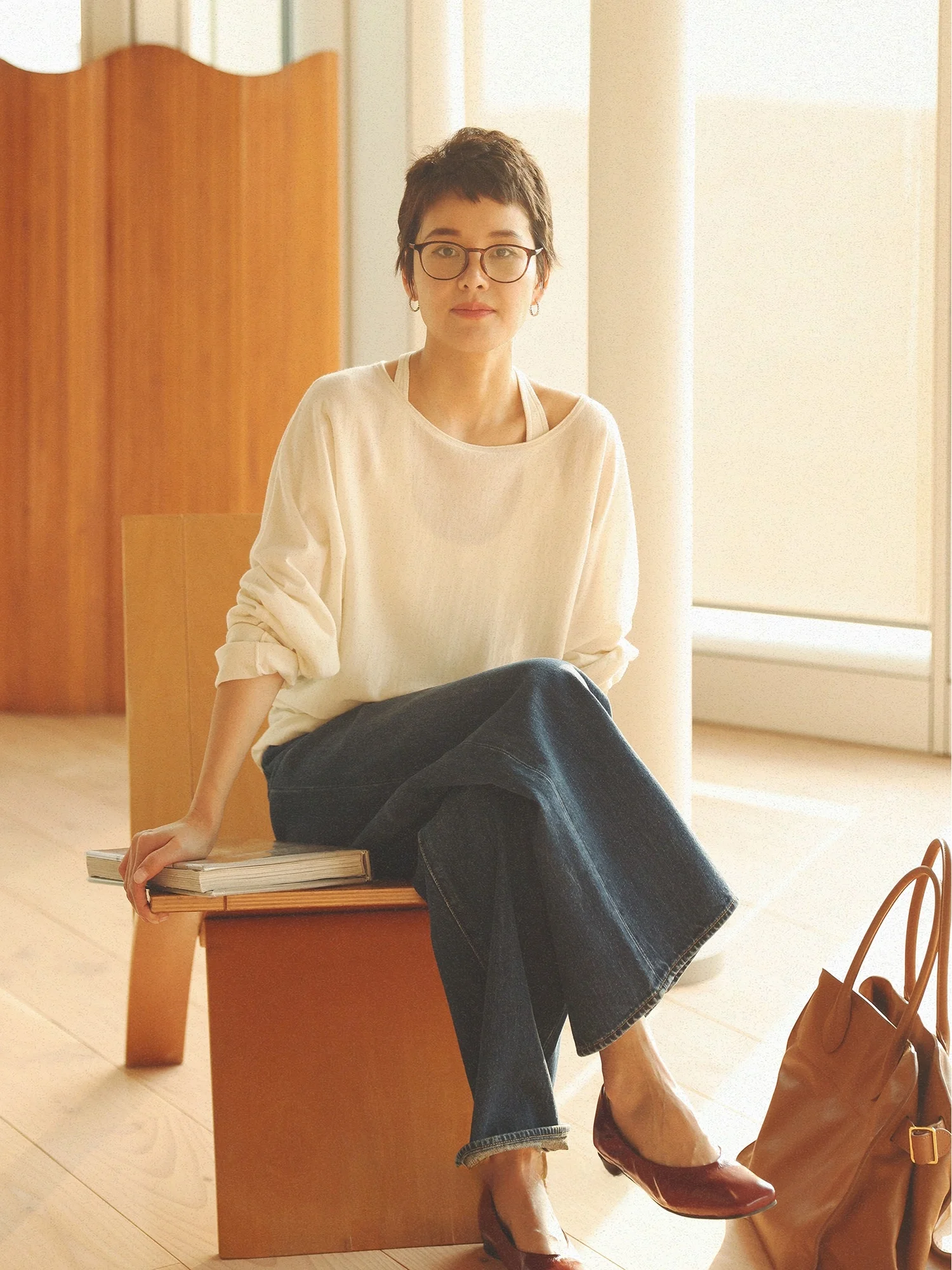 

Комплект из двух предметов MsDidion Spring Evening Special: мягкий трикотаж из 8-игольной пряжи, 256-ниточный шелк кашемир, широкий трикотаж, повседневный свободный крой.