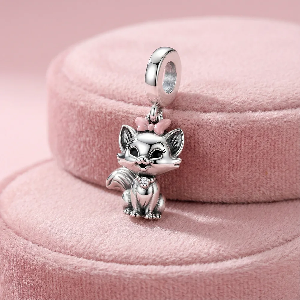 DSN creative Disney charms enamel cartoon cute Joker Cheshire cat pendant for snake chain bracelet POP style jewelry accessories