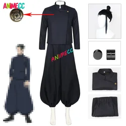 ANIMECC in Stock S-2XL Geto Suguru Cosplay Costume Wig Earring Anime Cosplay School Uniform Halloween Party Outfit for Women Men