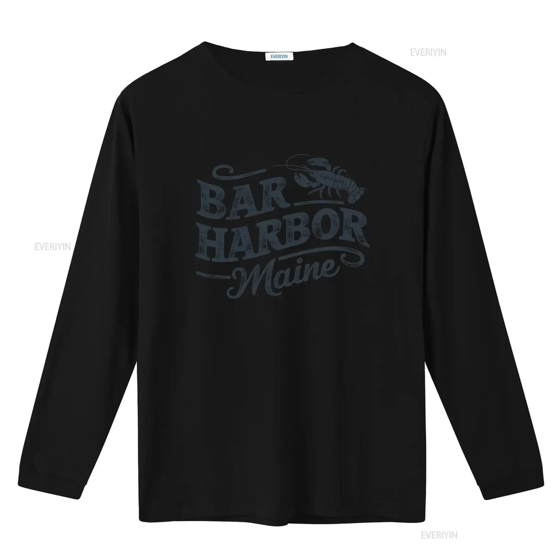 Bar Harbor Maine Vintage T Shirt Lobster Nautical Design for New England Vacation Acadia National Park Travelers vintage