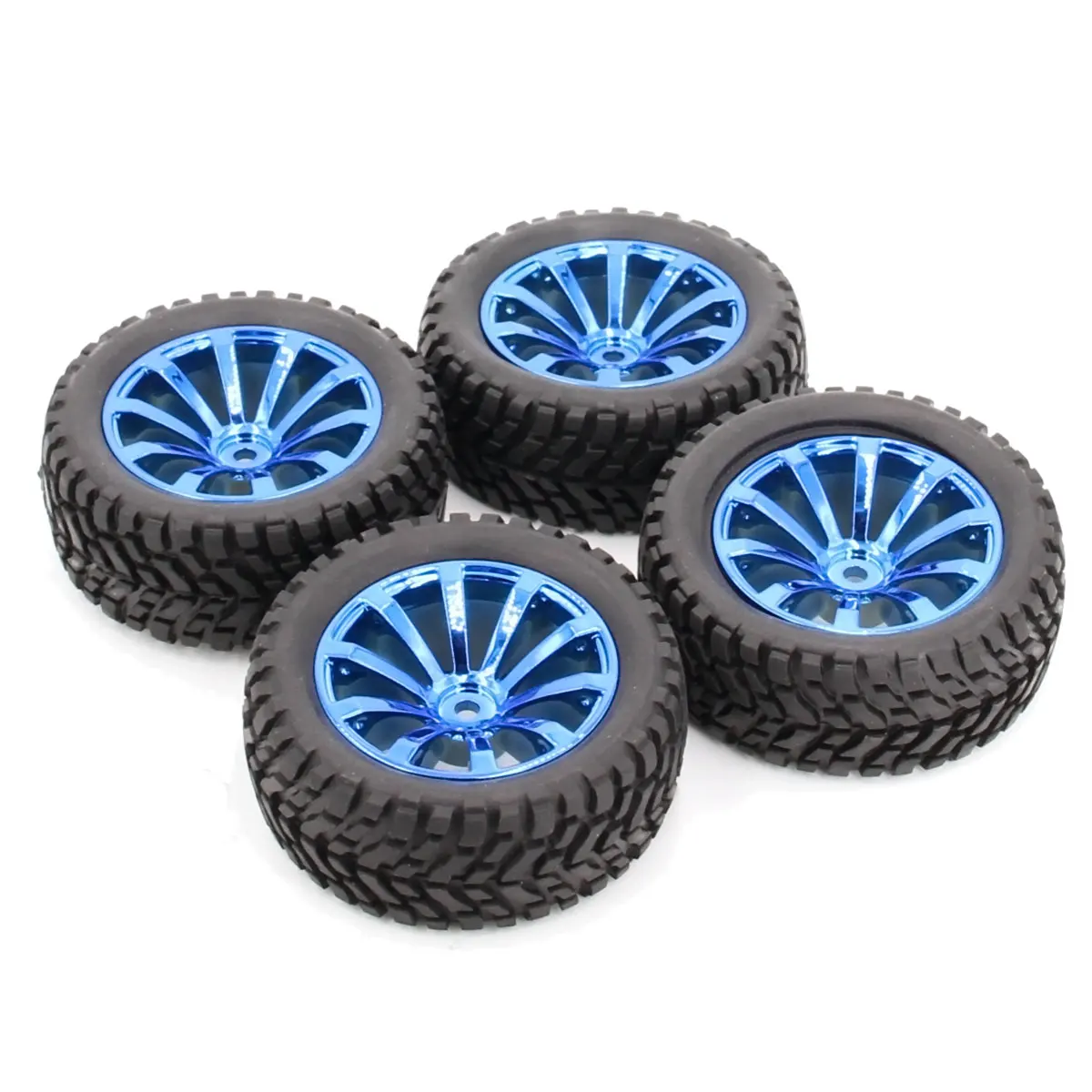 4Pcs 75mm Upgrade Wheels Off Road Buggy Tires Wheel for Wltoys 144001 124018 124019 MN99S MN90 MN86 HSP HPI 1:10 1:14 1:16 Car