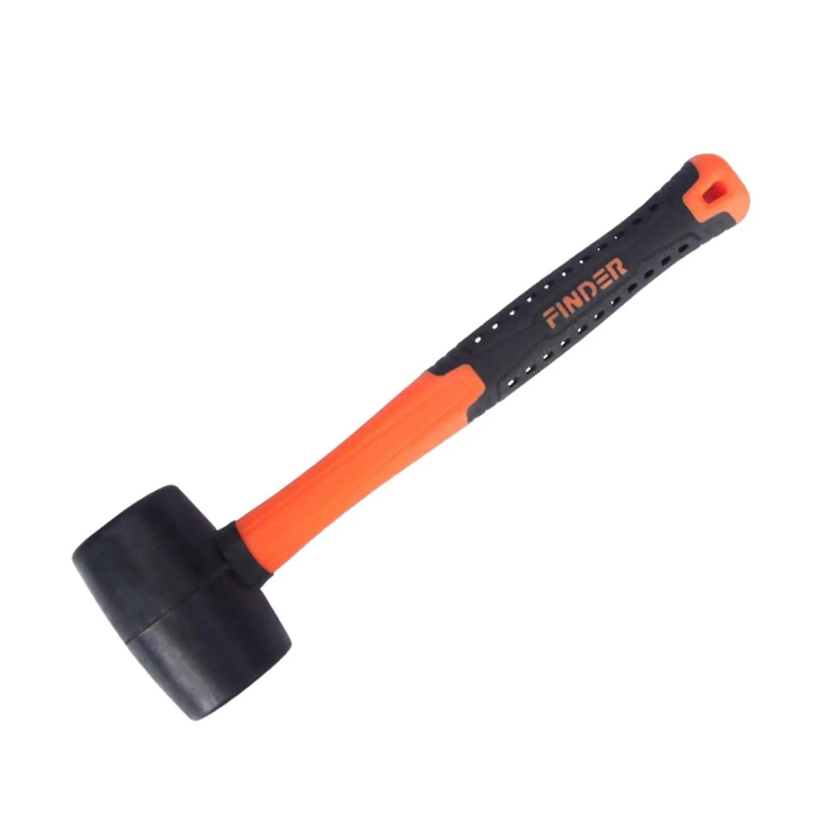 Dead Blow Hammer, Neon Orange I Unibody Molded | Checkered Grip | Spark and Resistant - 910g 32oz White
