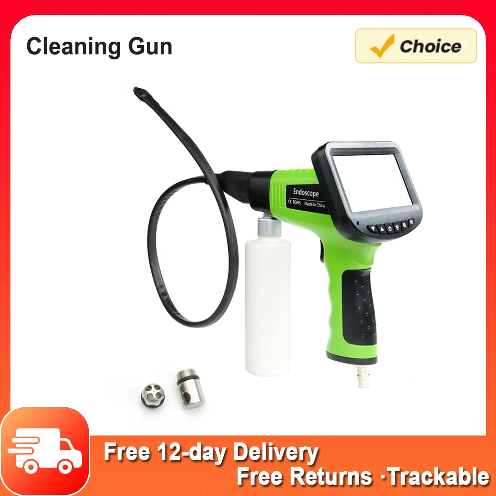 

Car Air Conditioner Cleaning Gun, Pipeline Inspection Camera LCD Display Car Air Conditioner Visual Cleaning Gun Pipe Endoscope