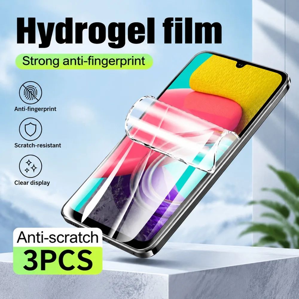 3Pcs Hydrogel Film For Samsung Galaxy A23 A24 A25 A26 A27 Screen Protector Film For Samsung Galaxy A05 A06 A07 A14 A15 A16 A17