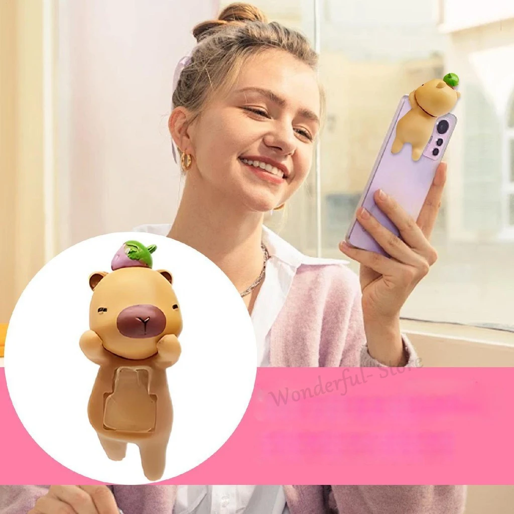 دمية صغيرة Hippers كابيبارا قلادة للهاتف رائعتين العصرية دمية الديكور هدية صندوق أعمى كابيبارا صندوق غامض شخصيات صغيرة #6